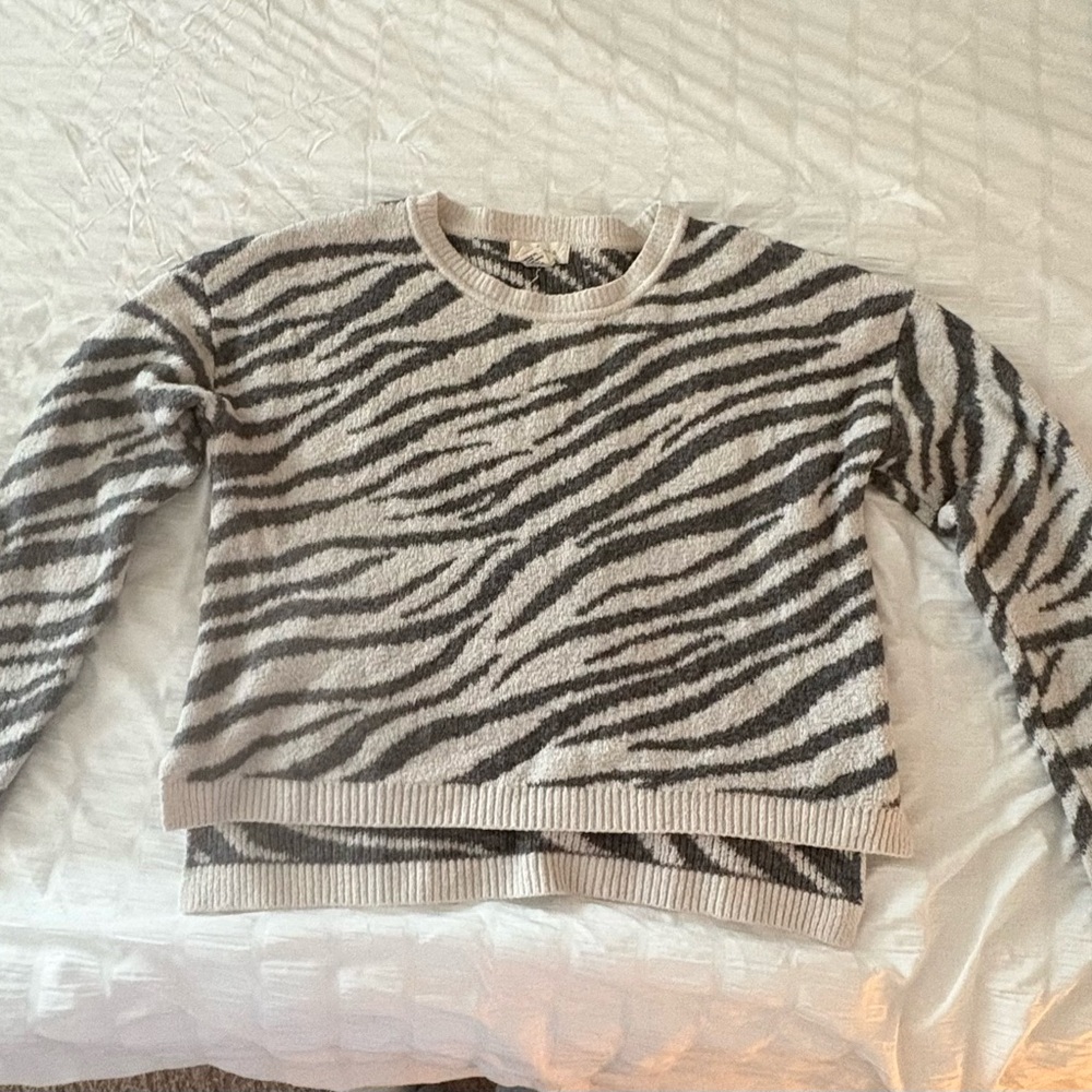 Zebra Print Women's Sweater